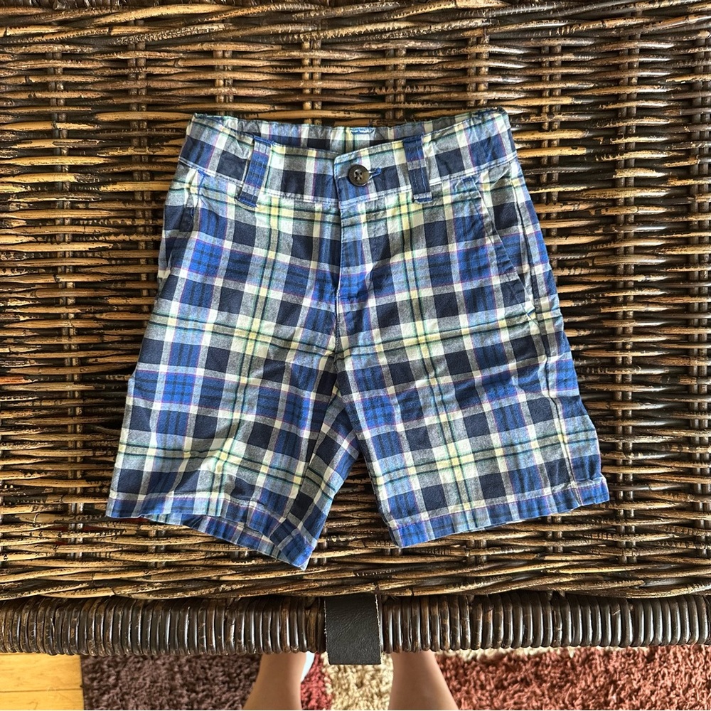 Janie + Jack Plaid Cotton Shorts size 3